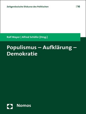 cover image of Populismus--Aufklärung--Demokratie